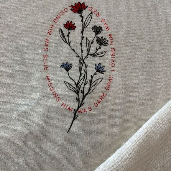 NWOT Taylor Swift Official Merch Loving Him Was Red Crewneck- Size Large - Picture 3 of 4